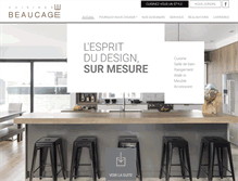 Tablet Screenshot of cuisinesbeaucage.com
